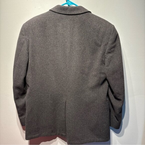 Vintage Michael/Sterns‎ Camel Hair Blazer Jacket Two Button Men's 42R Charcoal - Picture 2 of 15